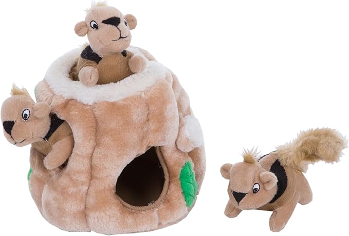 Outward Hound Hide-A-Squirrel Dog Toy – Interactive 2‑in‑1 Plush Puzzle by OutwardHound
