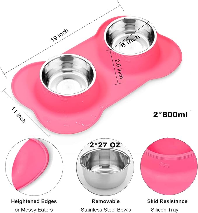 AsFrost Dog Food Bowls Stainless Steel Pet Food Bowls & Dog Water Bowls - Image 2