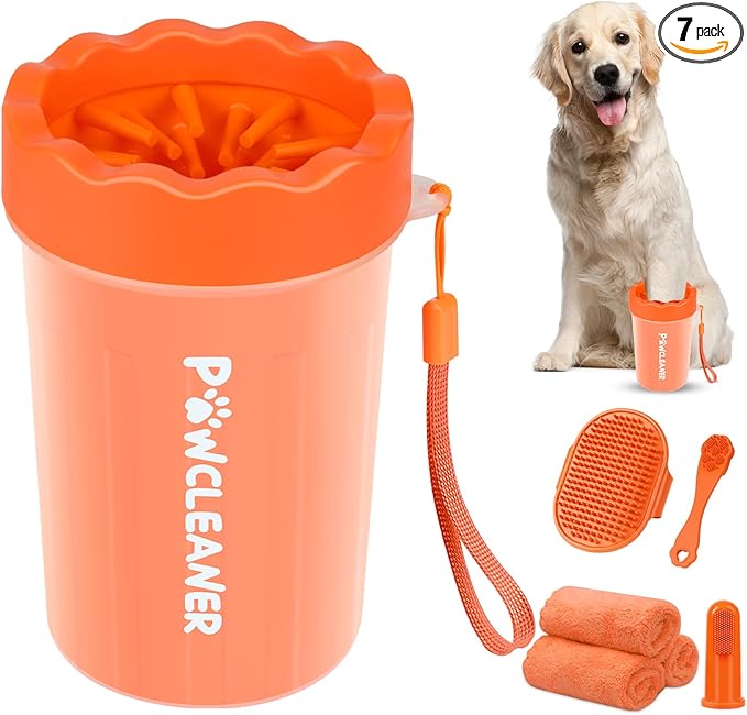 Professional 7 in 1 Dog Paw Cleaner by Comotech