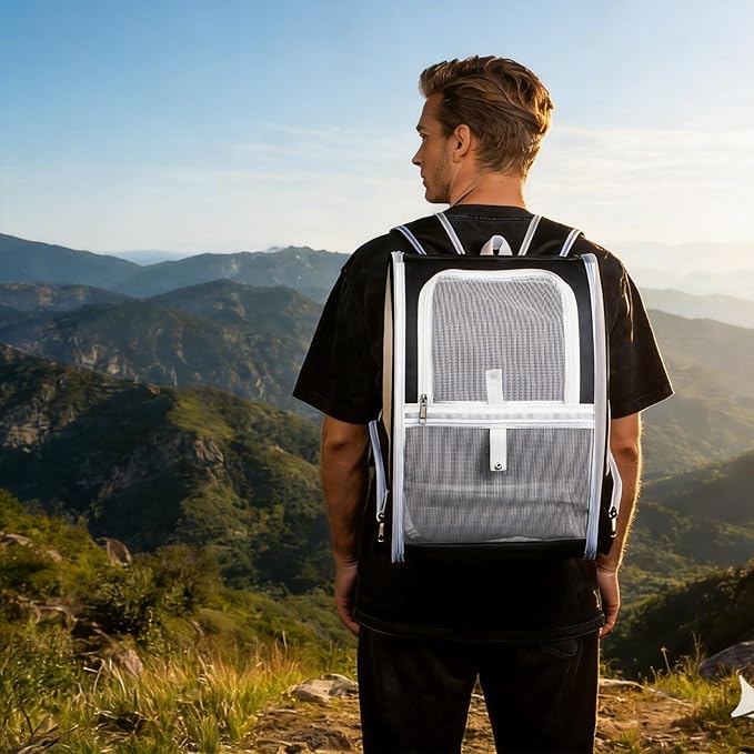 Cat Carrier Backpack, Dog Backpack, Ventilate Pet Cats Puppy Dogs Birds Bunny - Image 3