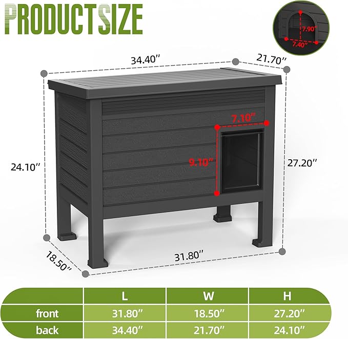DRATO Indoor & Outdoor Resin Dog House - Image 4
