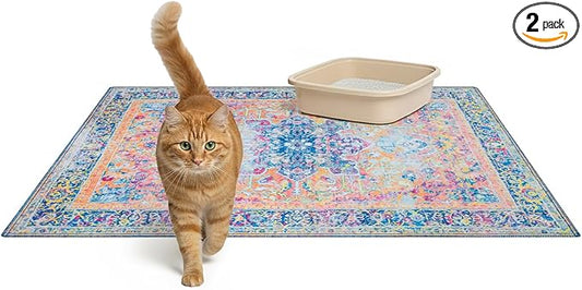 Lovewag Pets Cat Litter Mat 2 Pack by Lovewag