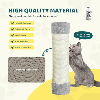 DUMOS 54 Inch Cat Tree Tower, Indoor Multi-Level Pet House - Image 3
