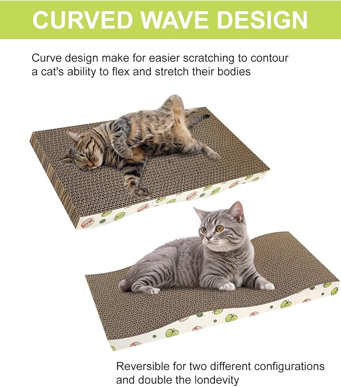 TIMHAKA Cat Scratching Board, Corrugate Cat Scratcher - Image 4