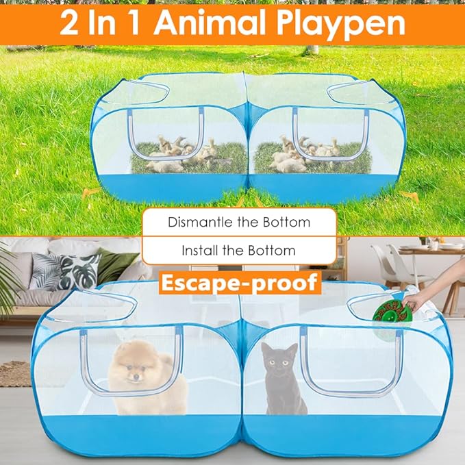 Lukovee Small Animals Playpen, Chicken Pen - Image 2