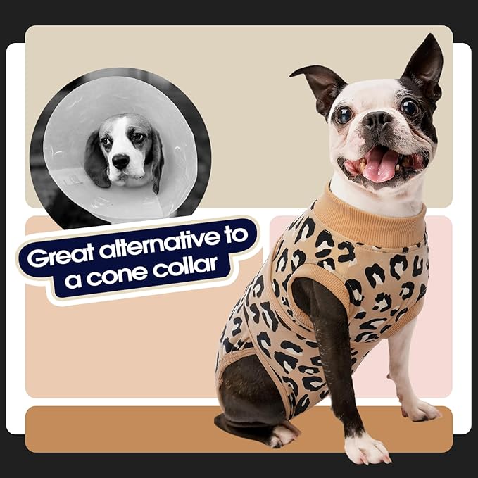 FUAMEY Recovery Suit for Dogs After Surgery, Soft Breathable Dog Bodysuit - Image 4