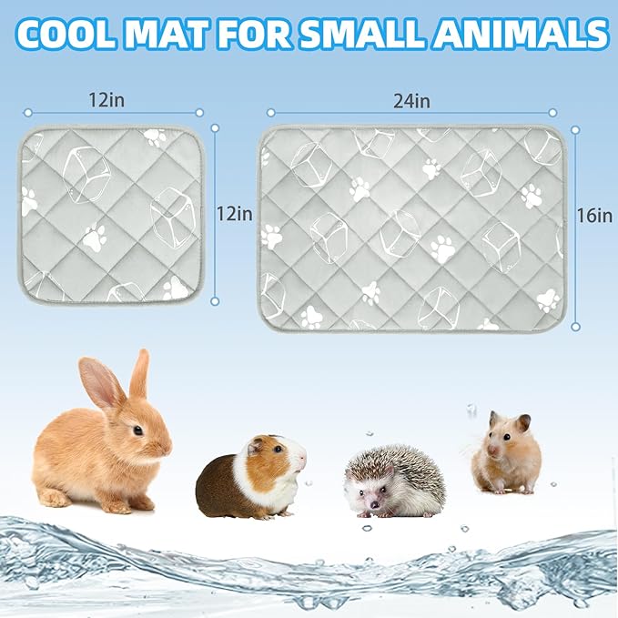Homimp Summer Cooling Mat for Small Animals, Washable Rabbit Cool Pad, - Image 6