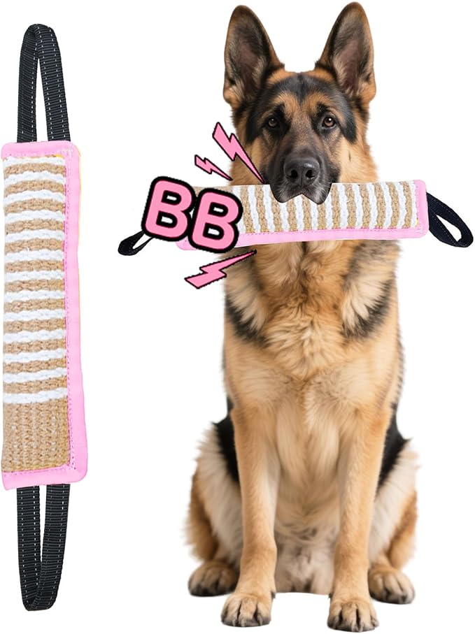 Clysoru Squeaky Tug Toy for Dogs Jute - Image 6