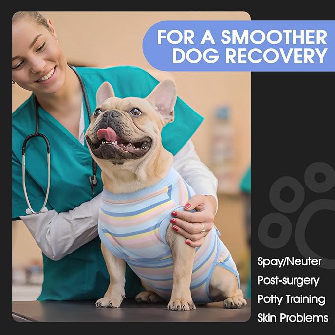 FUAMEY Recovery Suit for Dogs After Surgery, Soft Breathable Dog Bodysuit - Image 3