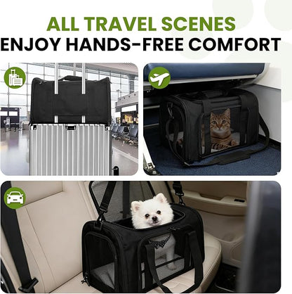 Expandable Cat Carrier Airline Approved Soft-Sided Pet Travel Carrier - Image 8