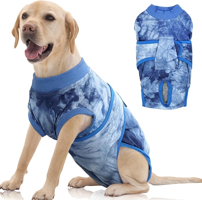 FUAMEY Recovery Suit for Dogs After Surgery, Soft Breathable Dog Bodysuit by FUAMEY