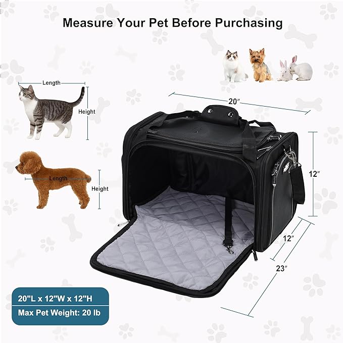 EliteField Deluxe Soft-Sided Pet Carrier, Travel Bag - Image 6