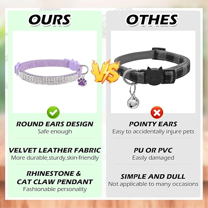 EXPAWLORER Soft Velvet Safe Cat Collars - Image 7