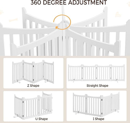 Yaheetech 24" H Freestanding Pet Gate - Image 5