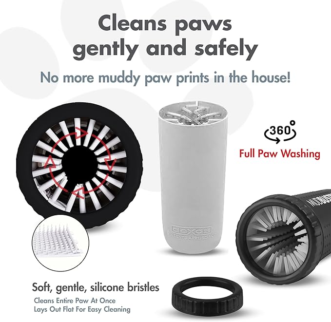 Dexas Medium Dog Paw Cleaner, Matte Black - Image 2