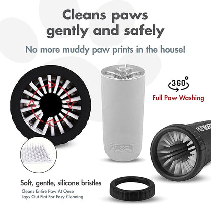 Dexas Medium Dog Paw Cleaner, Matte Black - Image 2