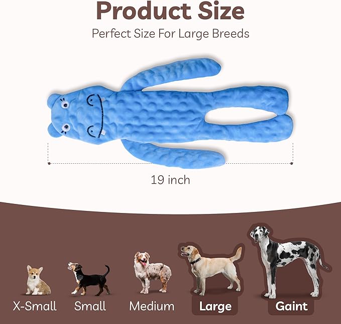 SHARLOVY No Stuffing Dog Toys 5 Pack, Crinkle Interactive Dogs Toy - Image 7