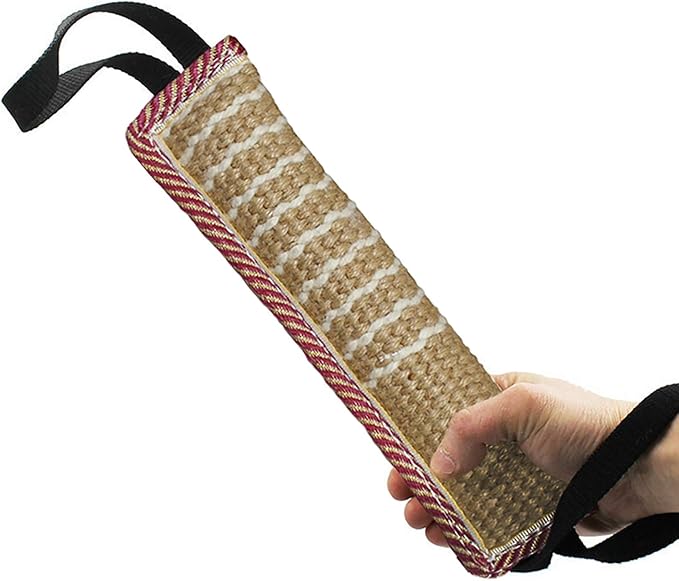 DGSL Dog Tug Toy, Tug of War Dog Toy Jute Bite Pillow by DGSL