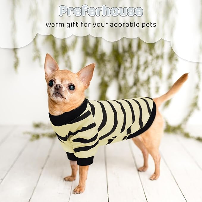 Dog Striped T-Shirts for Small Dogs Cats, Dog Vest Pet Apparel Tee Shirts - Image 5