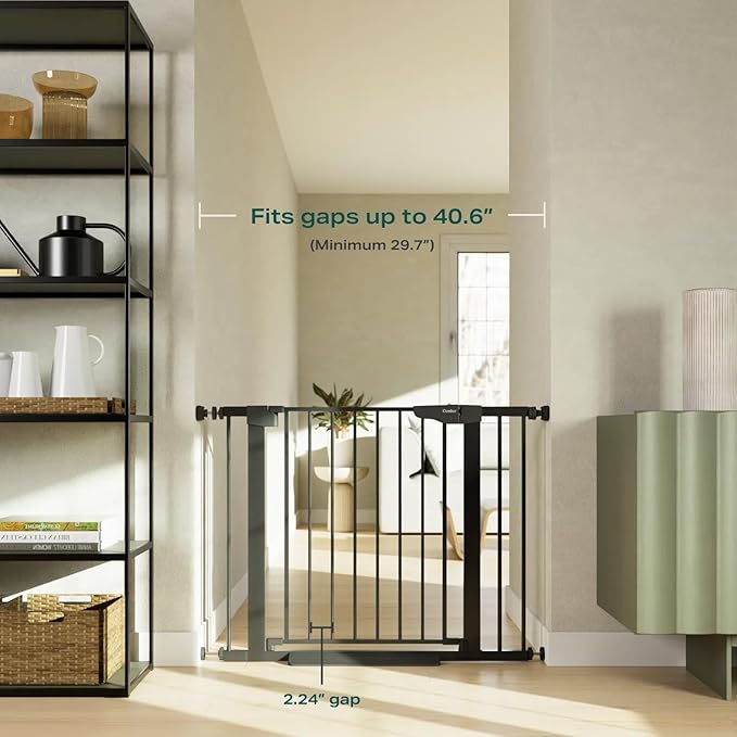 Cumbor 29.7-40.6" Baby Gate for Stairs, Mom's Choice Awards Winner-Dog Gate for - Image 2