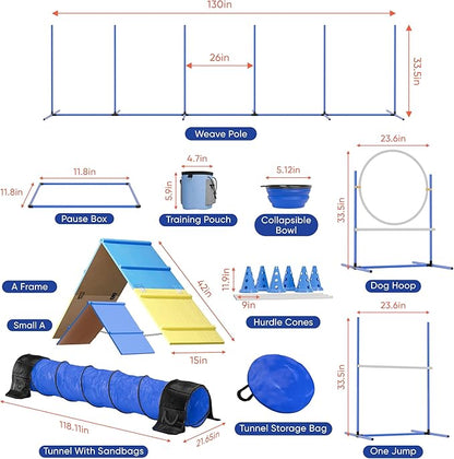 FetchFlow Dog Agility Training Equipment – Complete Backyard Agility Course Set - Image 4