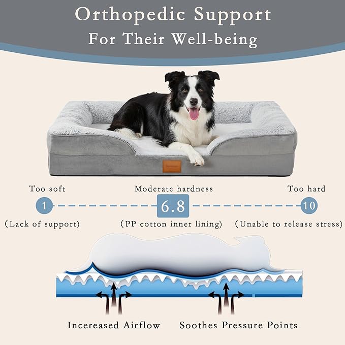 Orthopedic Dog Bed, Waterproof Memory Foam Dog Bed - Image 3