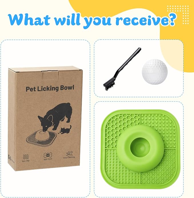 Slow Feeder Dog Bowls & Lick Mat - Image 8
