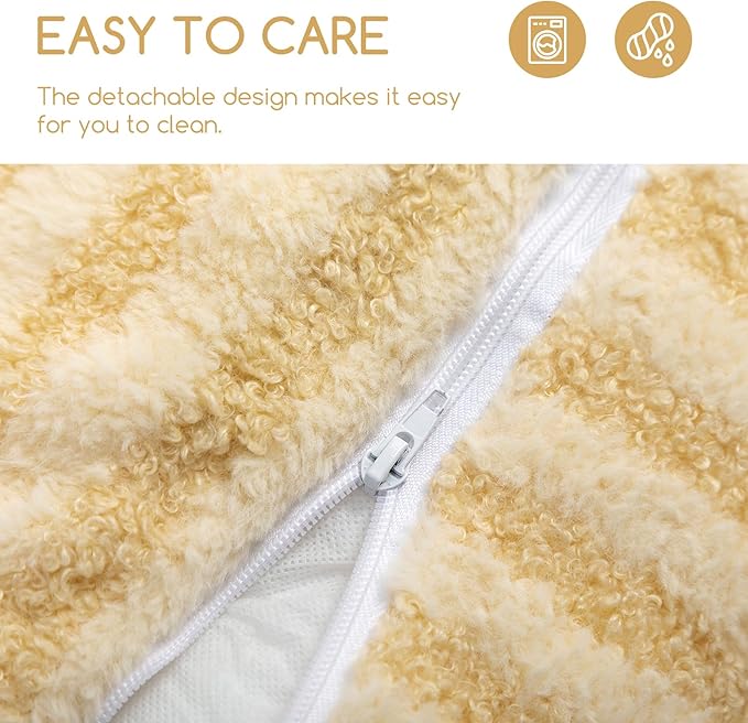 Hollypet Cat Bed Fluffy Plush Multifunctional Double-Layer Machine Washable - Image 7