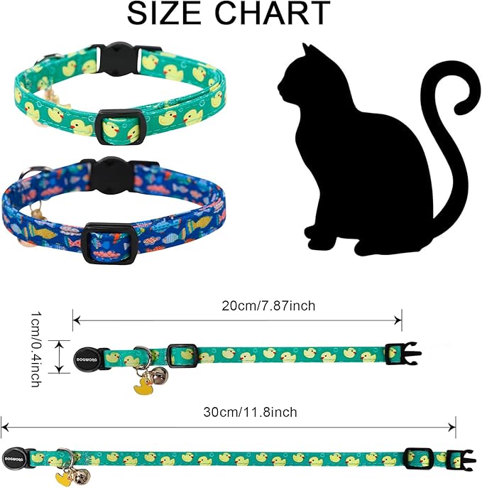 2 Pack Summer Duck Kitten Collar Breakaway - Image 4