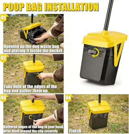 FUSBUNTY Pooper Scooper Swivel Bin & Rake - Image 6