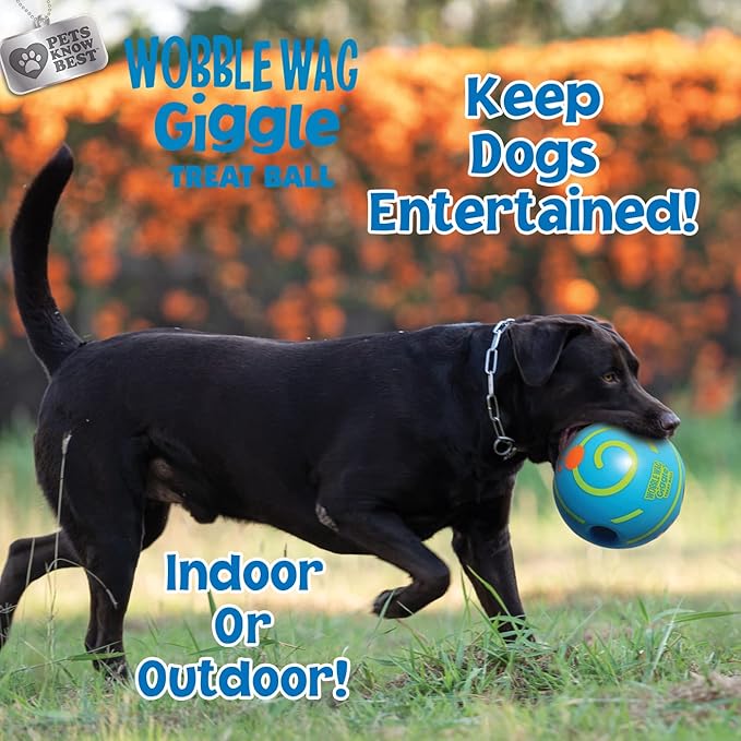 Wobble Wag Giggle Ball Interactive Dog Treat Dispensing Toy, Giggle Sounds - Image 6