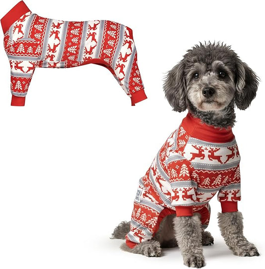 Spark Paws Dog Christmas Pajama, Dog Recovery Suit Male, Ultra-Soft and 4-Way by SparkPaws