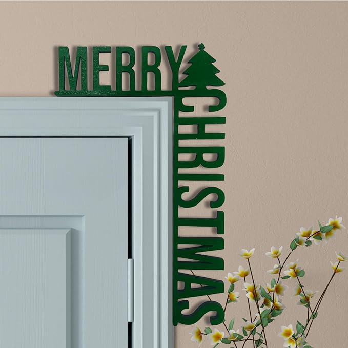 Christmas Door Topper Holiday Home Decor Funny Snowman Santa Claus Top Door by Unknown