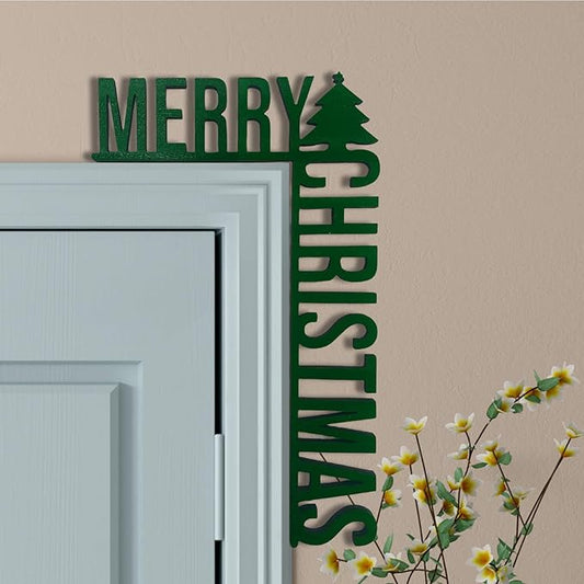 Christmas Door Topper Holiday Home Decor Funny Snowman Santa Claus Top Door by Unknown