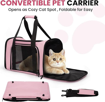Expandable Cat Carrier Airline Approved Soft-Sided Pet Travel Carrier - Image 5