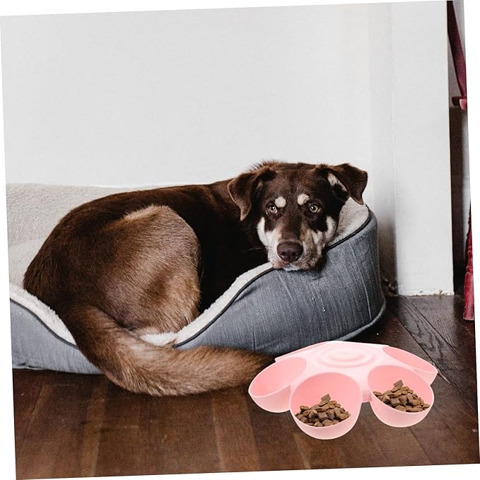 Decorative Flower-Shaped Cat Dog Feeding Bowl Multi-Functional Pet Food and - Image 7
