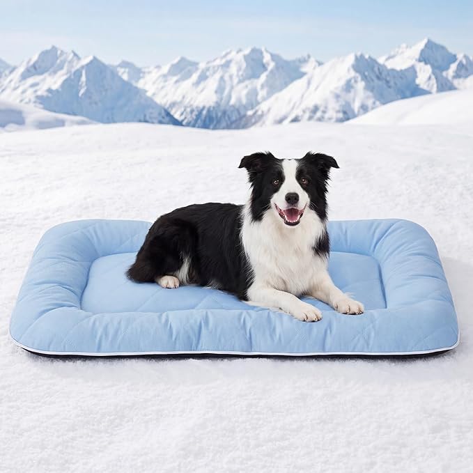 ZOMISA Cooling Dog Bed Q-MAX >0.5, Cooling Crate Mat by Zomisia