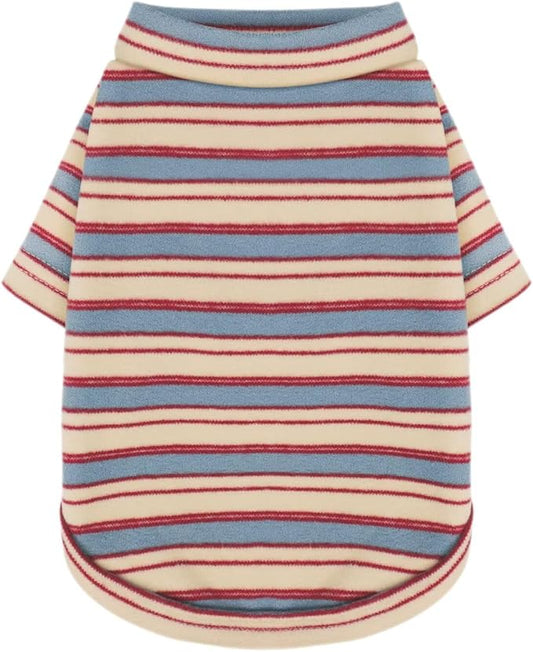 Stylish Striped Block Dog Shirt, Comfortable, Breathable, and by Paiaite