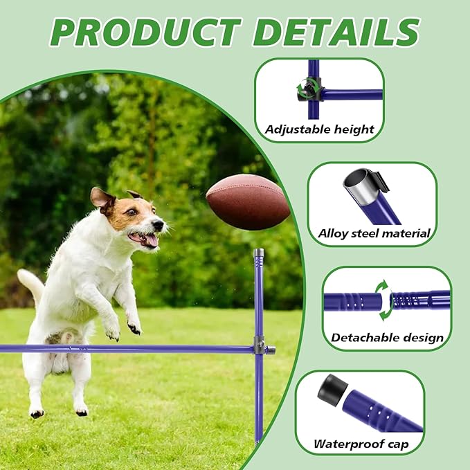 Dog Agility Course Backyard Set, Metal Dog Agility Training Equipment - Image 6
