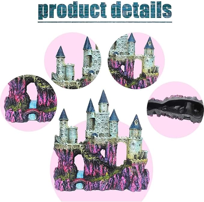 Aquarium Castle Decor, Resin Castle - Image 6