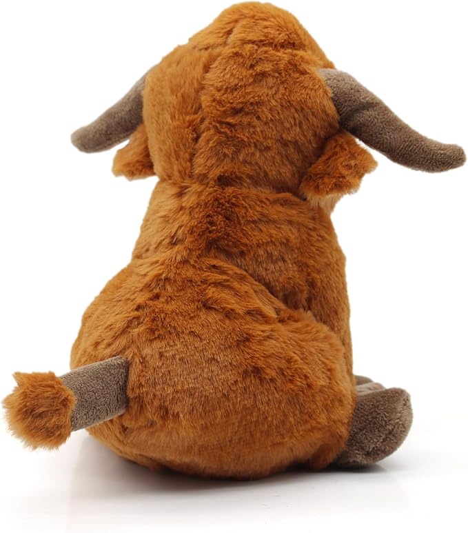 YZHDUXIU Highland Cow Dog Toy, Squeaky Dog Toys Stuffed Plush Puppy Toy - Image 4