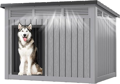Fancyango Outdoor Dog House for Large Dogs, Outside Dog House - Image 2