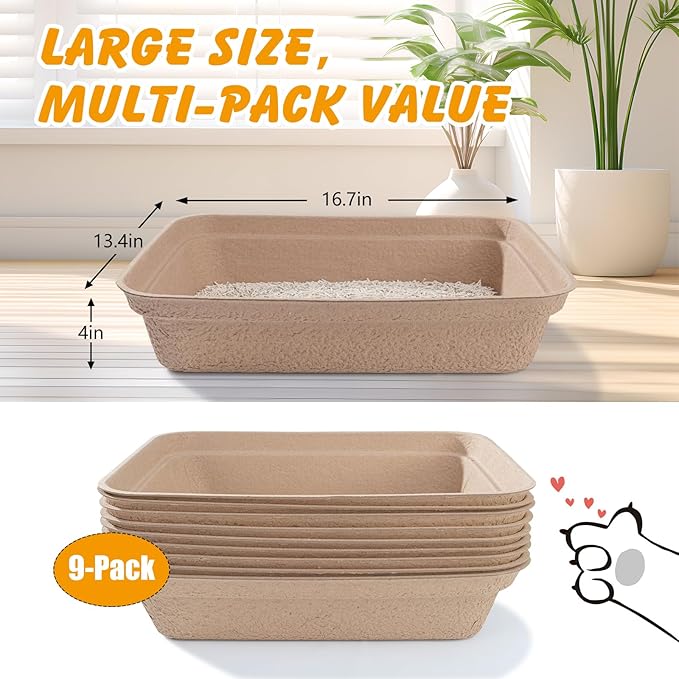 ondware Disposable Cat Litter Box, Large Litter Boxs - Image 3