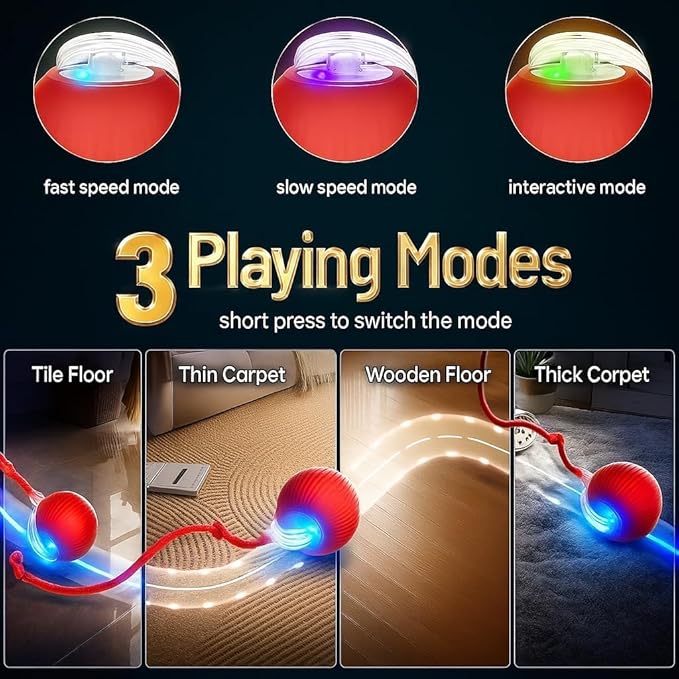 Interactive Electric Automatic Rolling Moving Rechargeable Self Play - Image 7