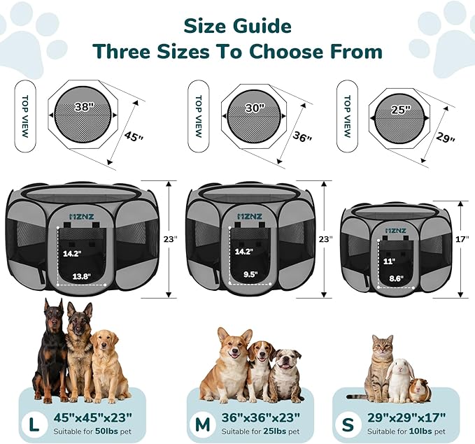 Dog Playpen, Portable Puppy Pet Crate Indoors - Image 2