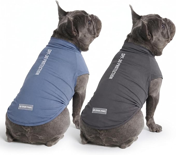 Spark Paws Sunblock Dog T-Shirt, SPF30 Protection, Lightweight Breathable Quick by SparkPaws