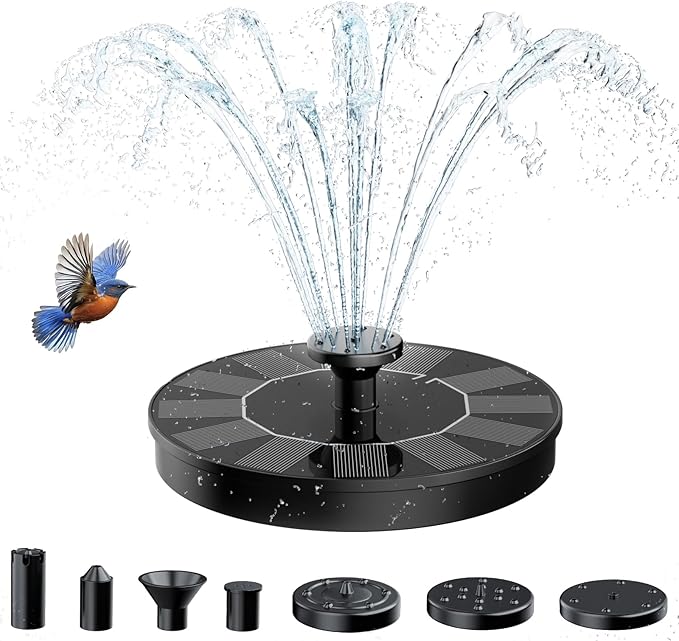 AMZtime 1.4W Solar Fountain by AMZtime-NaturalCreativity