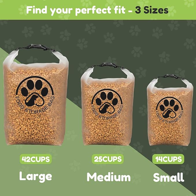 25 Cups Pet Food Storage Bag for Travel - Image 8