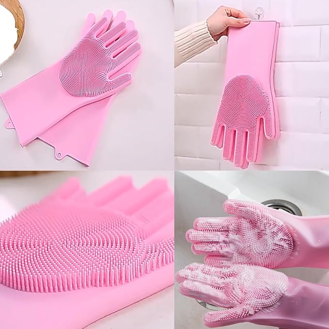 8PCS Dog Bath Supplies Set，Dog Washing Gloves，Shampoo Brush, Shedding Slicker - Image 3