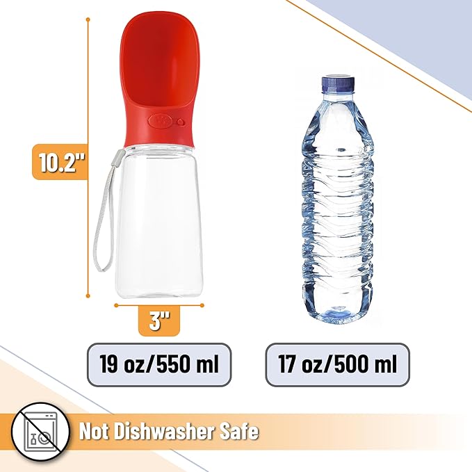 Mr. Pen- Portable Dog Water Bottle, 19 oz, Leak Proof Puppy Water Dispenser - Image 3